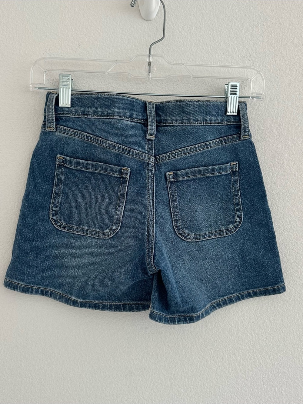 Old Navy Girls High-Rise Dark Blue Denim Shorts Button Fly Size 10 NWOT - Picture 5 of 8